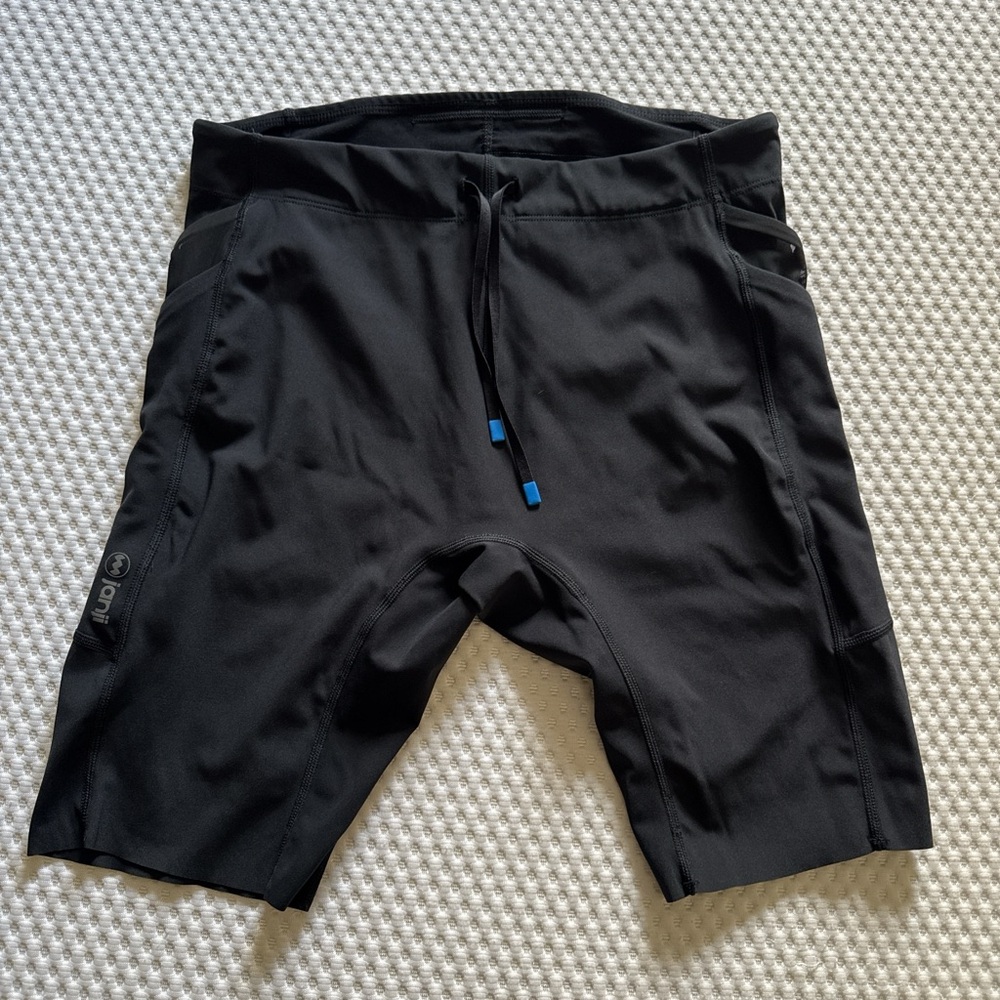 Men’s Janji Black Running Shorts/Half tights 8” - Size Medium